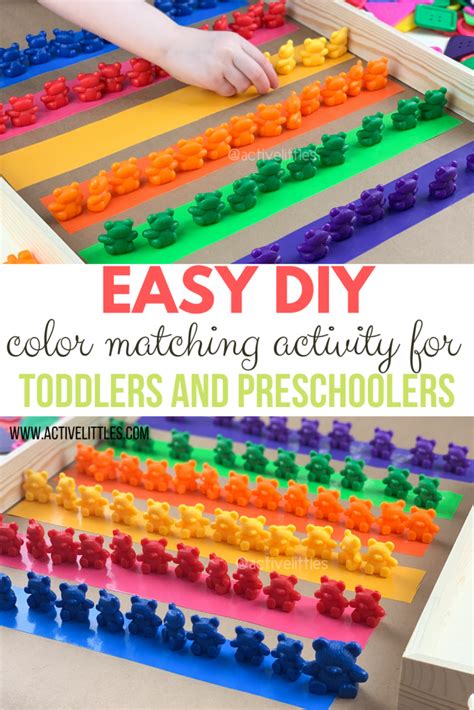 Easy Diy Color Activity For Toddlers And Preschoolers Active Littles