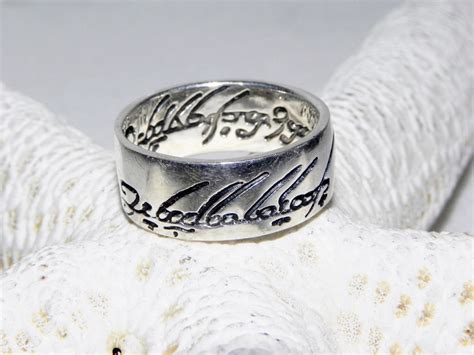 Jrr Tolkien Lord Of The Rings Sterling Silver The One Ring Of Power