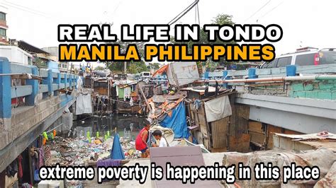 Extreme Povertypeople Are Living Under The Bridge In Tondo Manila