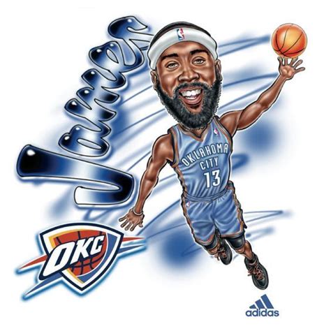 James Harden Caricature From Photo Caricature Drawing Nba Artwork