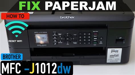 Brother Mfc J1012dw Printer Paper Jam Error Youtube