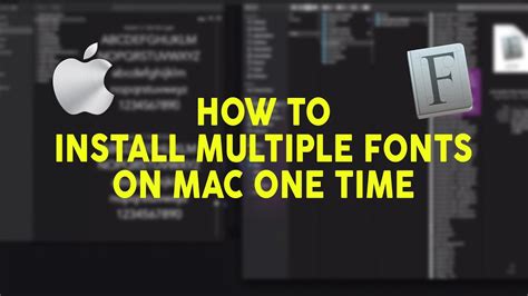 Cara Install Multiple Fonts Di Mac Sekaligus Youtube