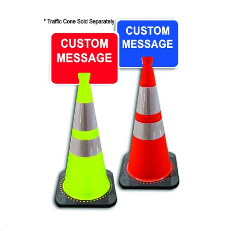 Custom Snap On Cone Signs Print Plus Designz