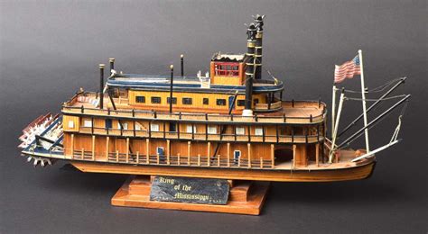 Lot 327 Model Ship Wooden Scale Model Of The Paddle