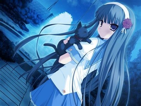 Yuki Onnas Profile Images Blue Haired Anime Girls Wallpaper And