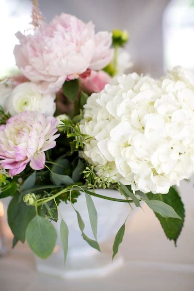 Peony Hydrangea Centerpiece Elizabeth Anne Designs The Wedding Blog
