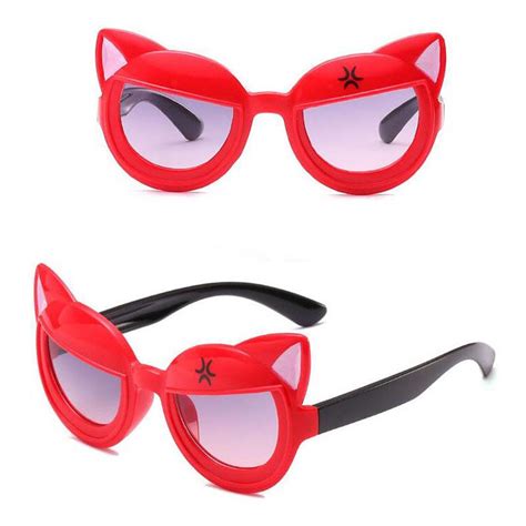 New Cute Animal Sunglasses Ear Decorated Cool Childrens Mirrors Girls