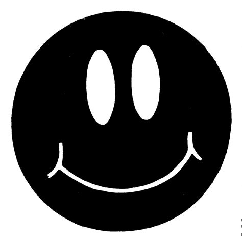 Smiley Face Black And White Background