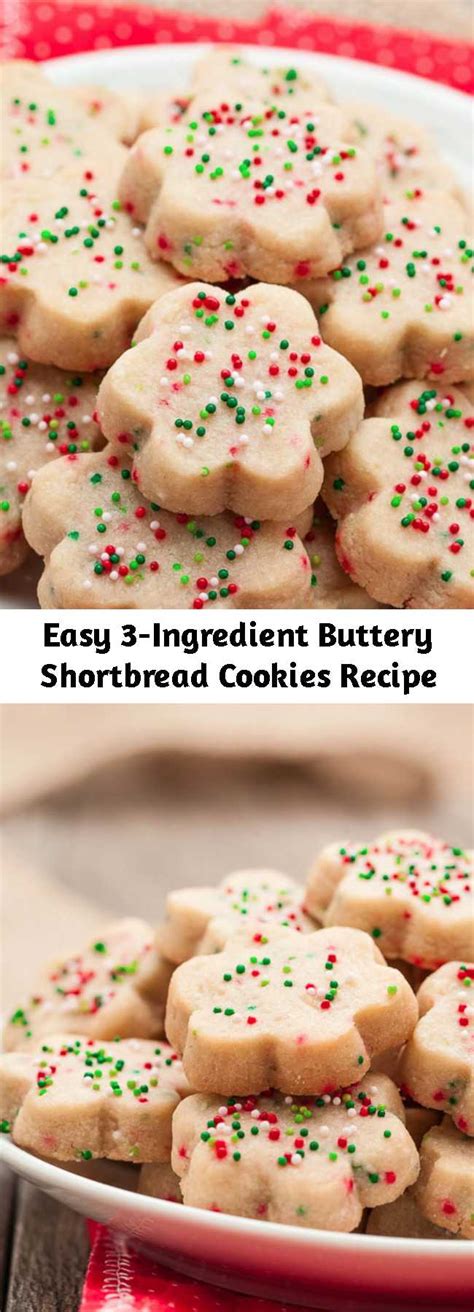 Easy 3 Ingredient Buttery Shortbread Cookies Recipe Mom Secret Ingrediets