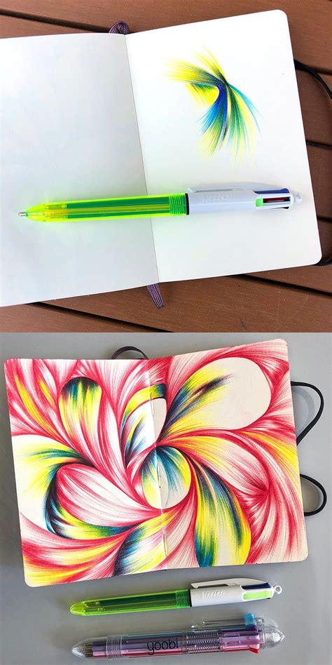 Multi Colored Ballpoint Drawings — Blog — Jennifer Mullin Ink Pen