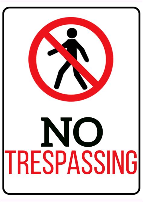 Warning Sign No Trespassing Notice Template Postermywall