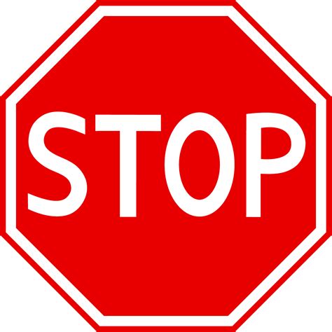 Stop Sign 1 Vector Clip Art Clipartcow Cliparting Com