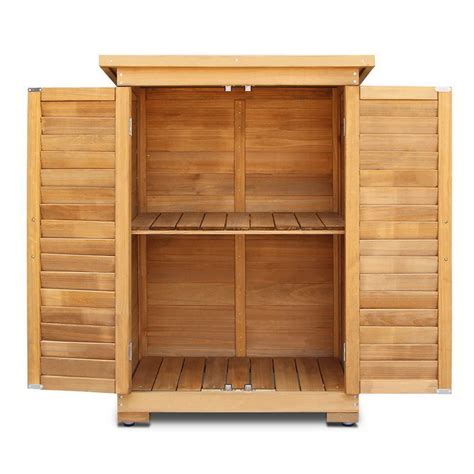 Gardeon Portable Wooden Garden Storage Cabinet Buy Garage Cabinets
