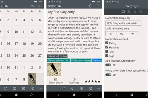 Diarium Diary App Available For Windows 10 Now