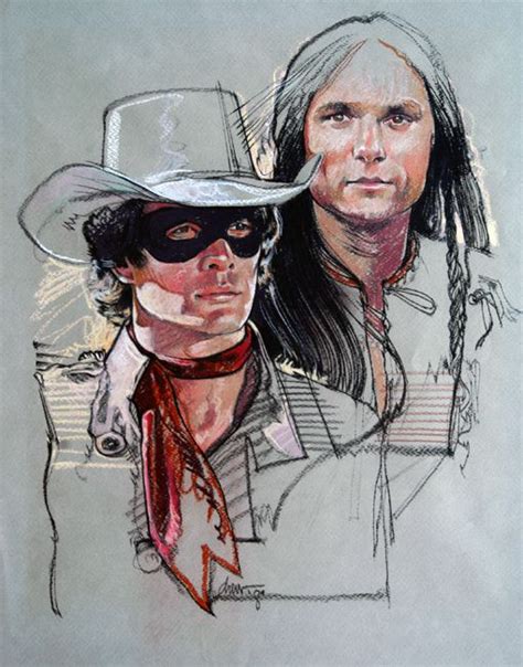 Legend Of The Lone Ranger 1981 Acrylic Paints And Colored Pencils On