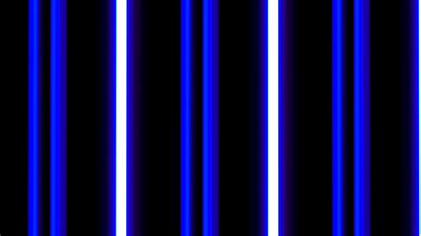 Blue Neon Vertical Lines In Motion On Black Cycled Animation Stock