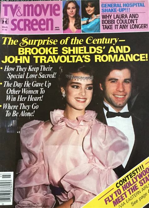 Brooke Shields And John Travolta Covers Tv Movie Screen Magazine