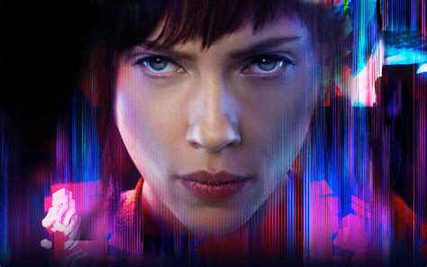 Download Wallpapers Ghost In The Shell 2017 Scarlett Johansson Major