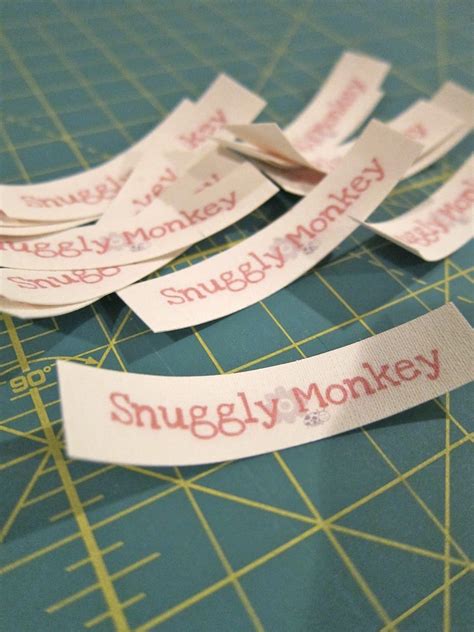 Snuggly Monkey Tutorial Make Your Own Fabric Labels Fabric Labels