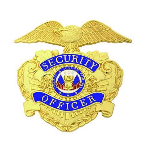 Purchase Gold Hat Badge For Security Officer At Prouniforms