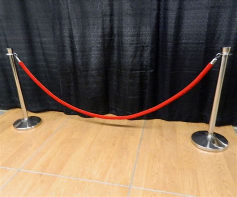 Stanchion Rope 8′ Red Velvet Tiffany Party Rentals