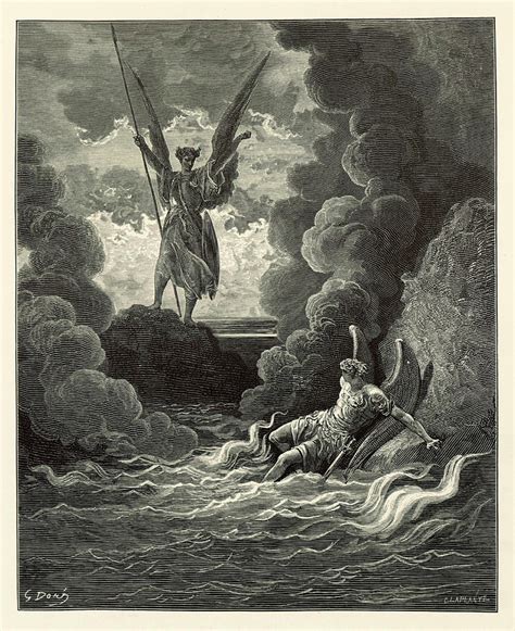 John Miltons Paradise Lost Satan And Beelzebub Having Fallen From