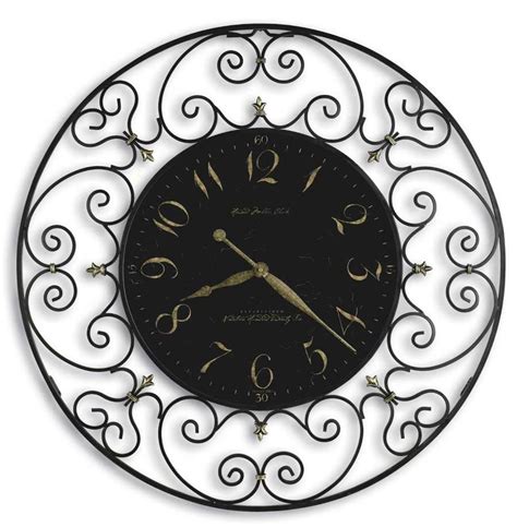 A lovely antique painted iron clock dial signed 'r c downing, ipswich' and dating from circa 1880. Wrought Iron Wall Clocks - The Clock Depot | Rod iron ...