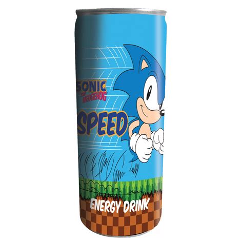 Sonic The Hedgehog Speed 12oz Energy Drink 1 Can Zobie Productions