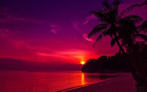 Thailand Beach Sunset Hd Desktop Wallpaper Wallpapers Free Hd Desktop Wallpapers For