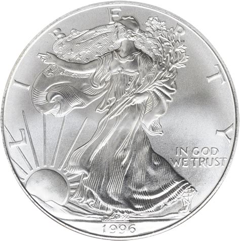 Value Of 1996 1 Silver Coin American Silver Eagle Coin