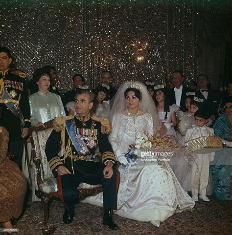 The Shah Of Persia And Mohammad Reza Pahlavi And His Wife Farah Diba