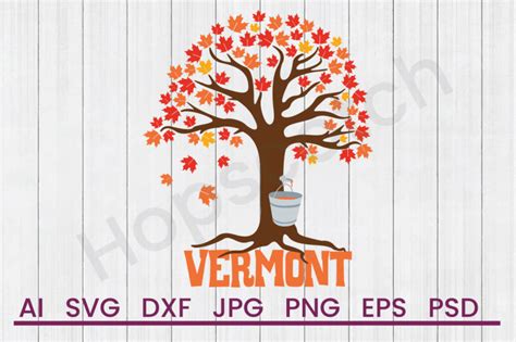 Vermont Maple Svg File Dxf File By Hopscotch Designs Thehungryjpeg