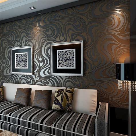 Hanmero Modern Minimalist Abstract Curves Glitter Wallpaper Homesbrand