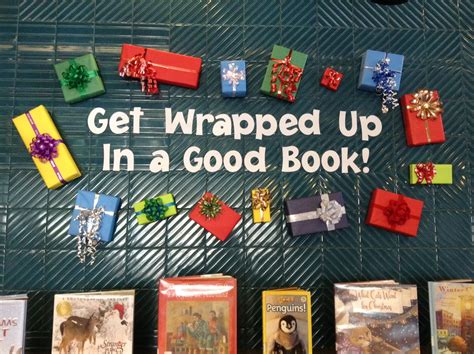 A December Book Display That Can Be Filled With Holiday Books Or Just