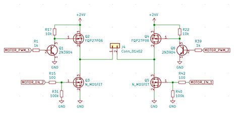 H Bridge Motor Driver Schematic