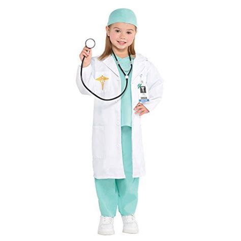 From 1198 Doctor Kids Fancy Dress Er Hospital Surgeon Dr Uniform Girls