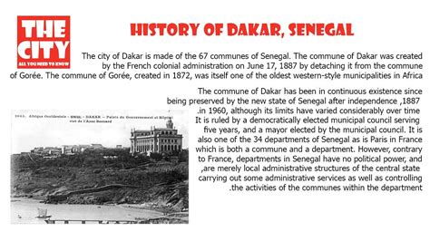 History Of Dakar Senegal Youtube