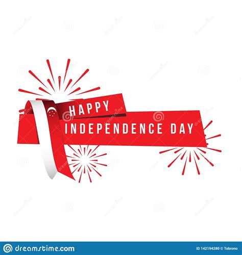But take a minute or two to think on why we celebrate as well. Happy Singapore Independence Day Vector Template Design ...