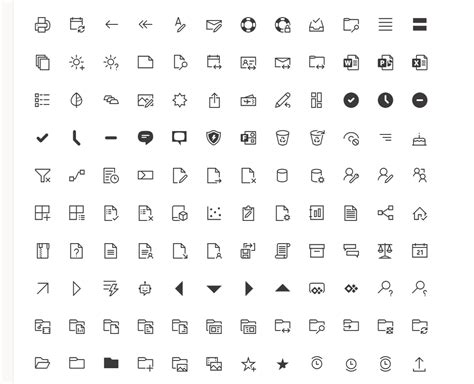 Office Ui Fabric Icons As Svg Or Png Files Rwindows10