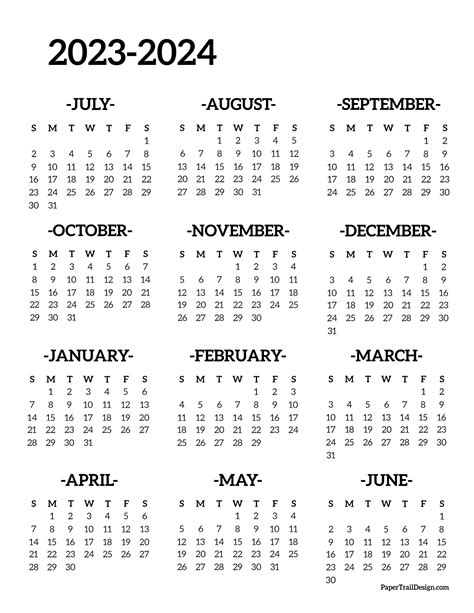 Calendar August 2023 To July 2024 Get Calender 2023 Update