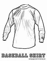 Coloring Jersey Baseball Soccer Pages Template Printable Uniform Sketch Sheet Popular sketch template