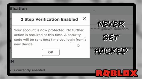 How To Keep Your Account Safe On Roblox Youtube