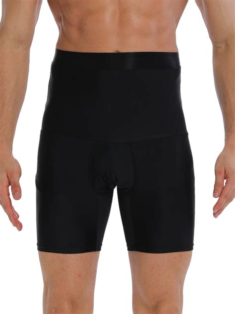 Qric Qric Men Tummy Control Shorts High Waist Body Slimming Shapewear