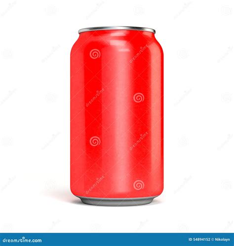 Red Soda Can Stock Photo Image Of Object Aluminum Carbonated 54894152