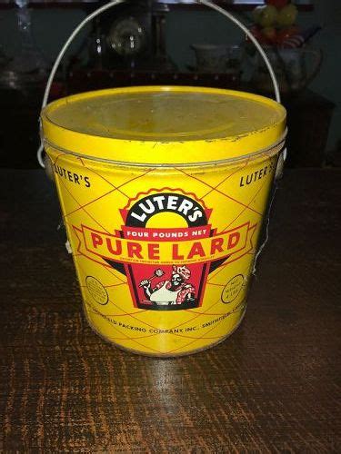 Luters Pure Lard Tin Bucket Item 1466943