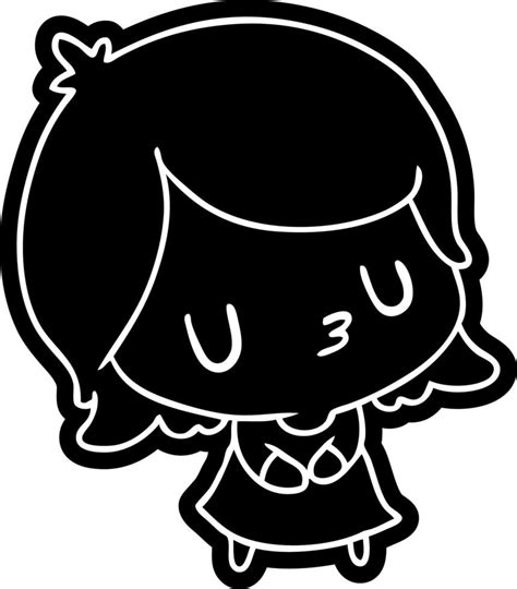 Cartoon Icon Of A Cute Kawaii Girl 10231559 Vector Art At Vecteezy