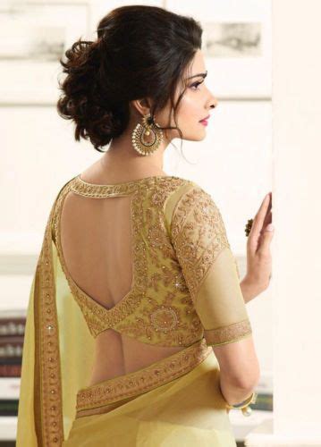 Latest Bollywood Designer Indian Wedding Bridal Party Georgette Saree Sari Dress Blouse Design