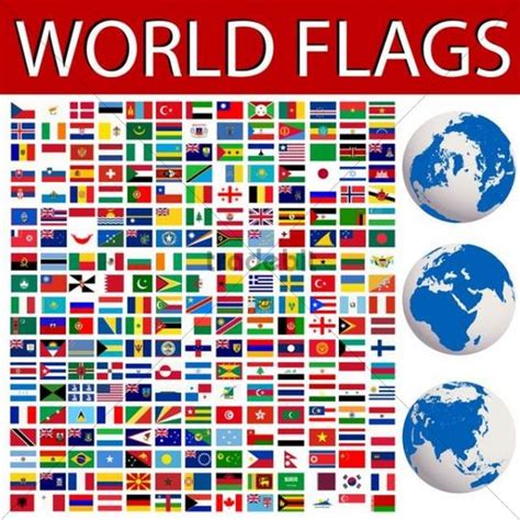 Länderflaggen (übersicht aller 254 flaggen) diese liste enthält auch die flaggen abhängiger gebiete und nicht vollständig anerkannter länder. Flaggen der Welt, Sammlung, Erde - Runterladen Abstrakt
