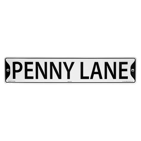 The Beatles Penny Lane Sign Penny Lane The Beatles Penny