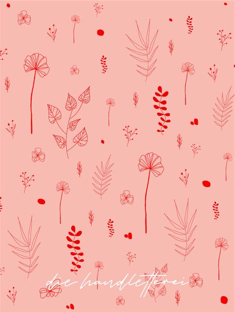 Wild Botanical Pattern Pink Edition Schöne hintern Tätowierungen